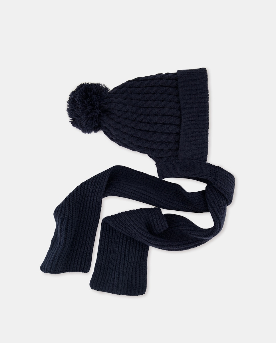 Imagem 0 de Gorro de Bebé com Cachecol com Tranças