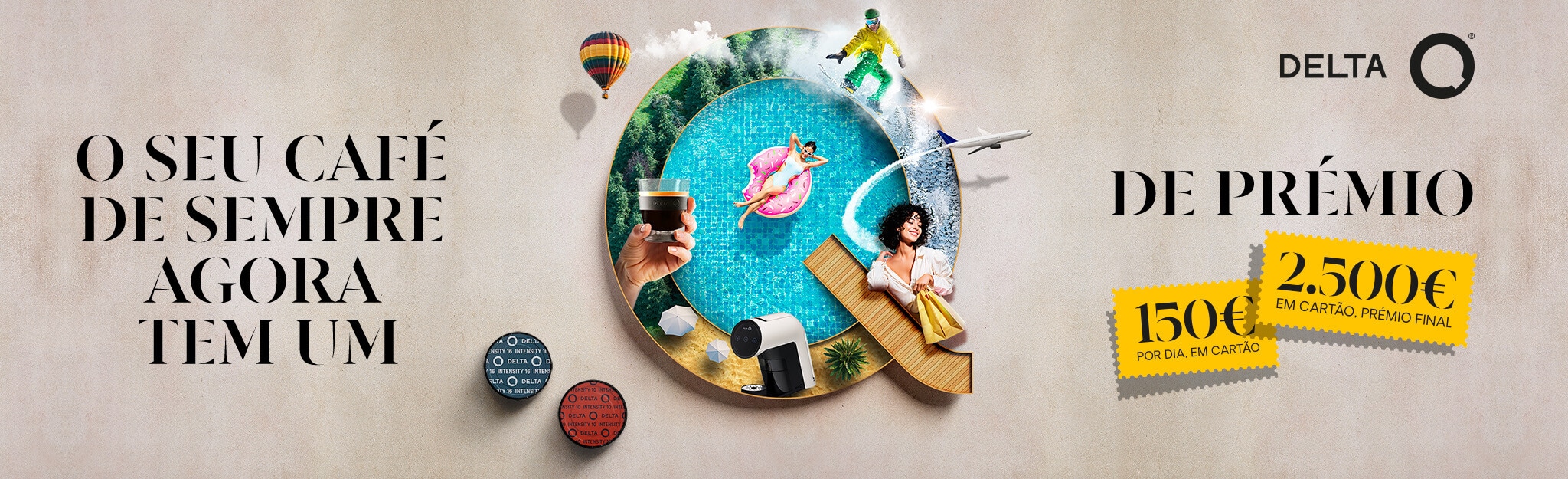 PUB Delta Q - O seu café de sempre agora tem um Q de prémios