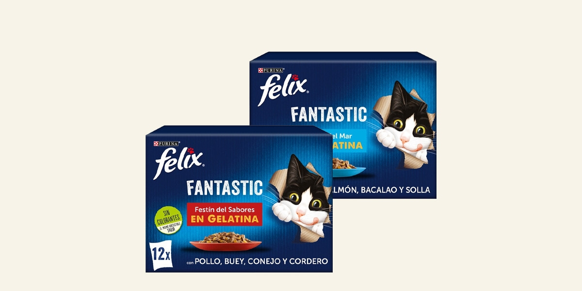 Comida húmeda para gato FELIX FANTASTIC