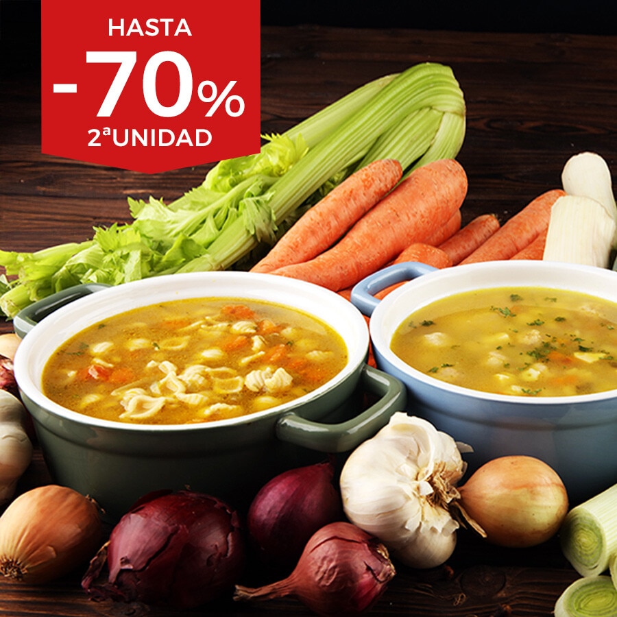 Caldos, cremas y legumbres