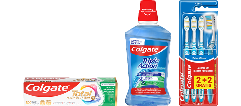 COLGATE Cuidado bucal distintas variedades y formatos