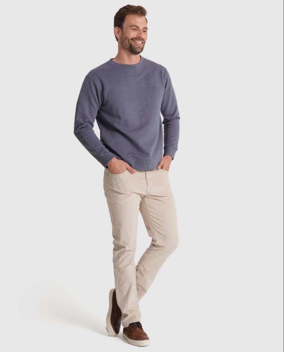 Imagem 0 de Calças Chino de Corte Regular em Creme