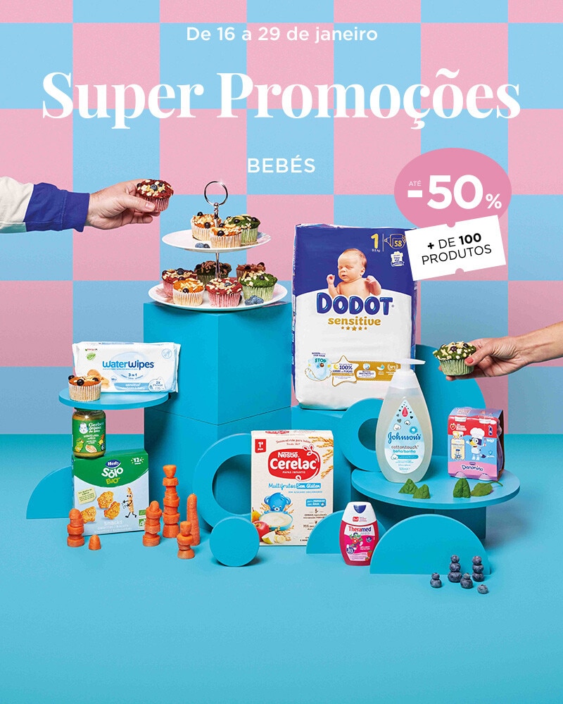 Especial Bebés até -50% em + 100 produtos - 16 a 29 de janeiro