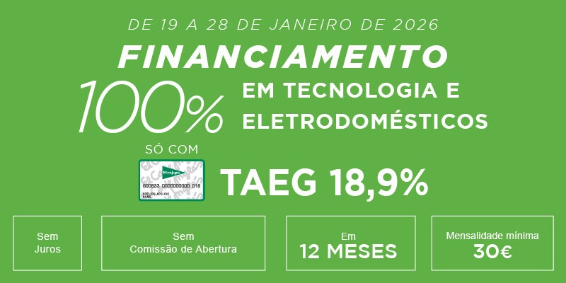 Financiamento 100% em Tecnologia e Eletrodomésticos