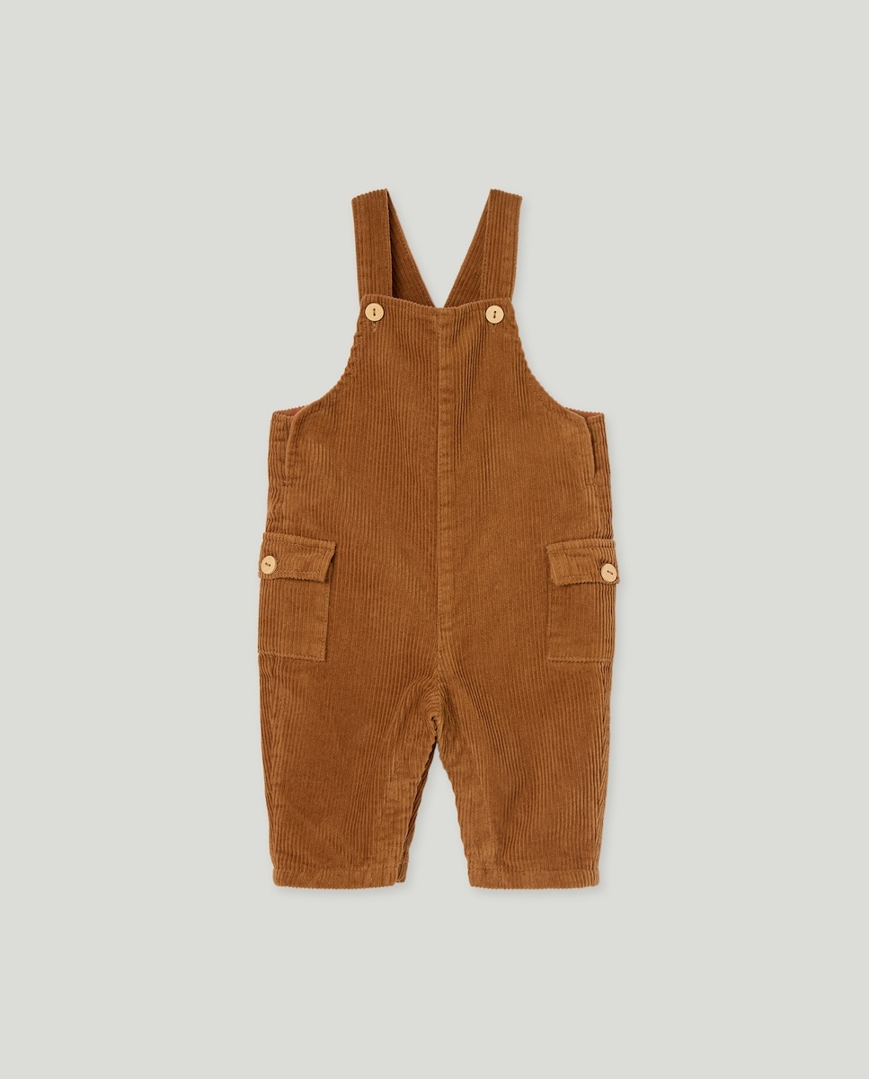 Imagem 0 de Jardineiras Lisas de Bombazina Forrada de Bebé