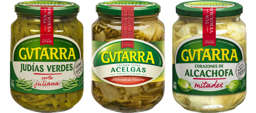 GVTARRA Conservas vegetales distintas variedades y formatos