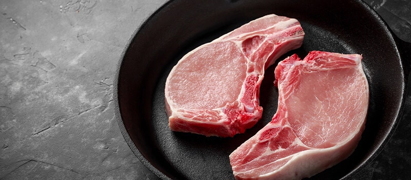 Chuletas de lomo de cerdo ibérico