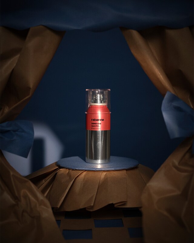 Bruma Facial e Corporal Shimmer Bomb Spray, Rabanne, no tom Rose Doré