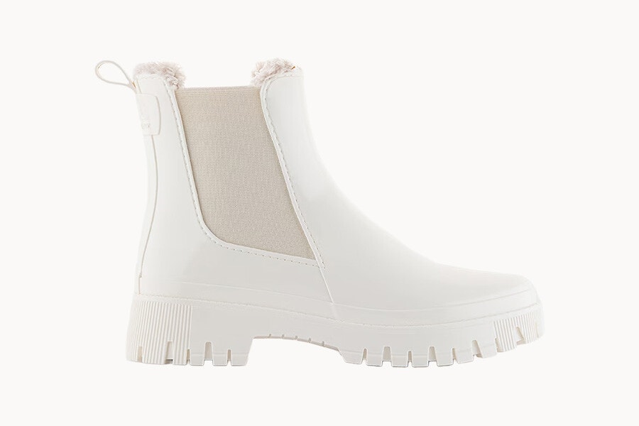 Botins de Inverno brancos com pelo interior para mulher Lemon Jelly