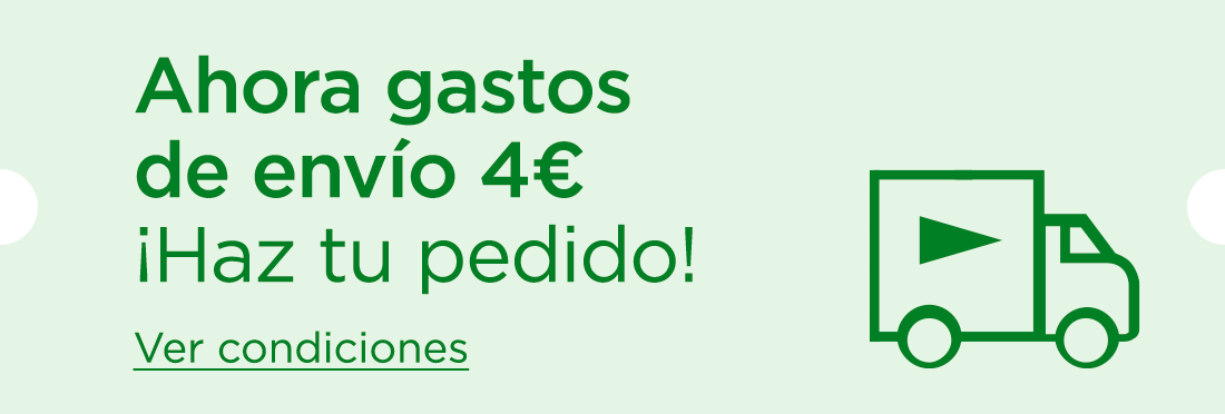 Ahora gastos de envío 4€ ¡Haz tu pedido!