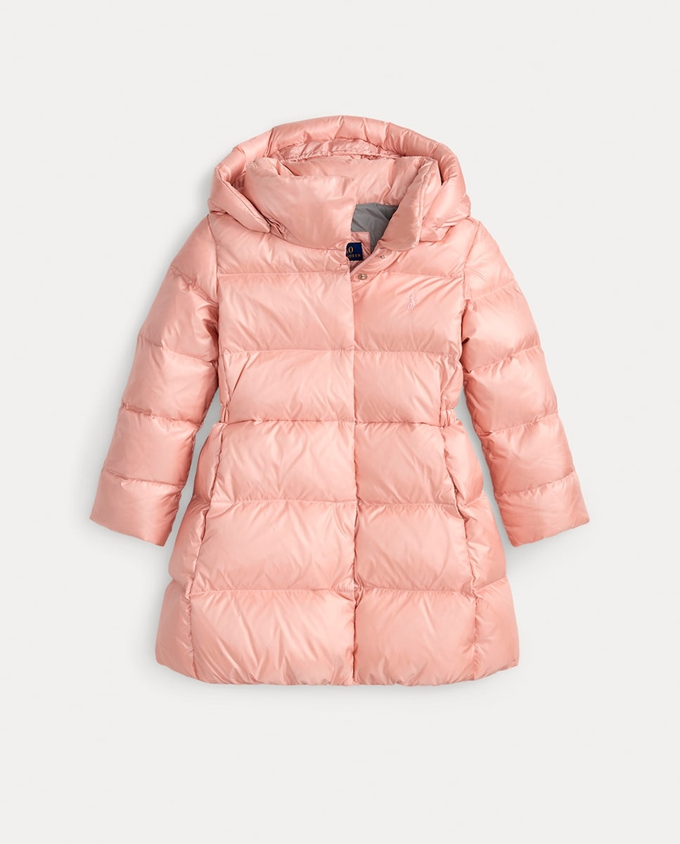 Imagem 0 de Blusão Acolchoado Comprido Metalizado de Penugem