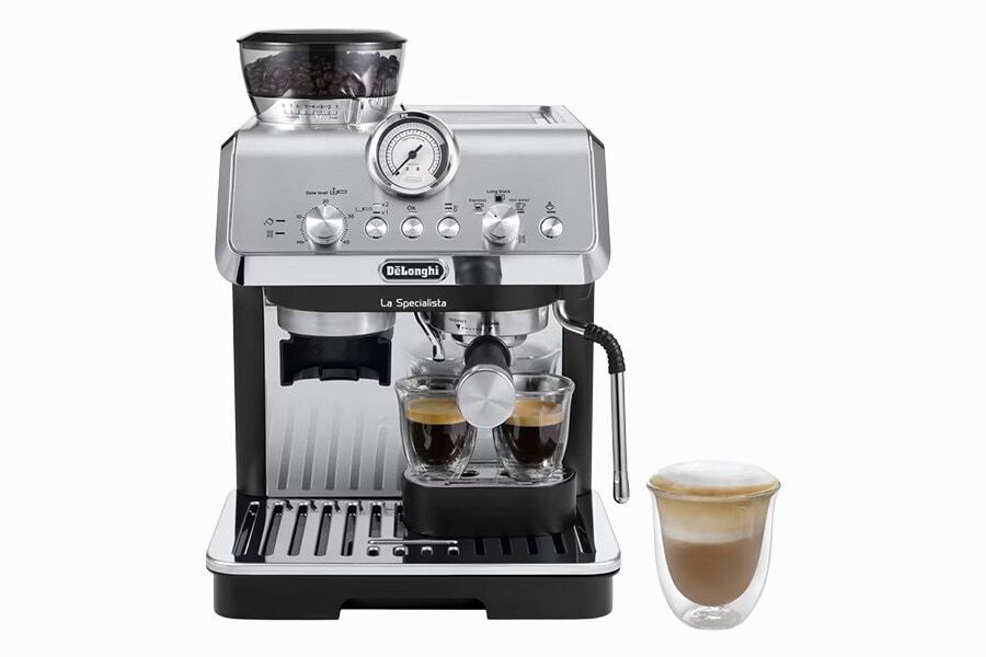 Máquina de Café Expresso Manual De'Longhi EC9155.MB La Specialista Arte de 1300 W, de 15 bar e de 8 Níveis de Moagem - Preto