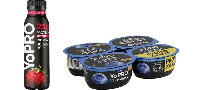 YOPRO proteínas distintas variedades y formatos
