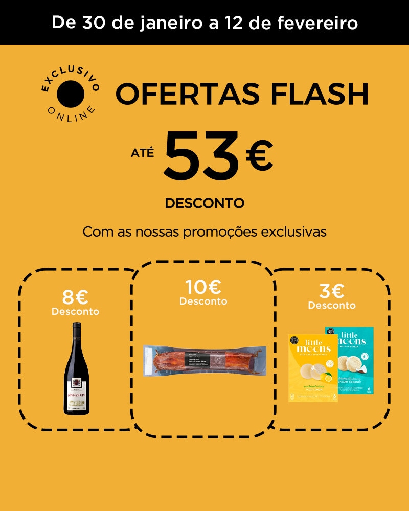 Ofertas Flash - 30 de janeiro a 12 de fevereiro
