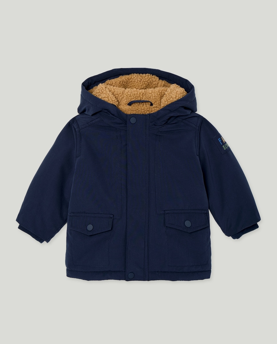 Imagem 0 de Parka Tipo Coreana Lisa de Bebé