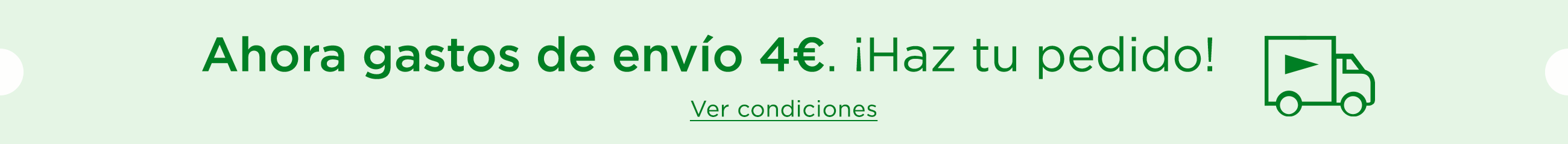 Ahora gastos de envío 4€ ¡Haz tu pedido!