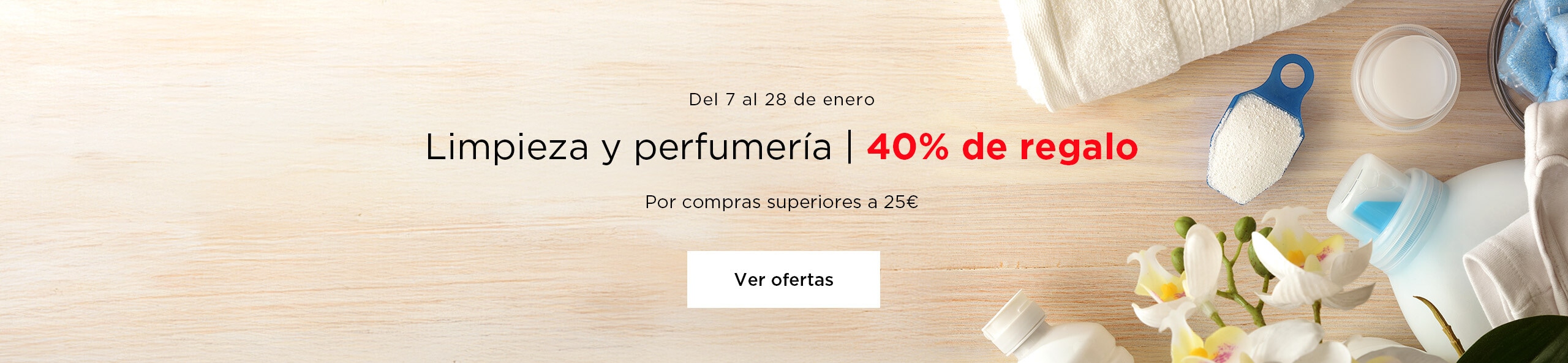Limpieza y perfumería | 40% de regalo