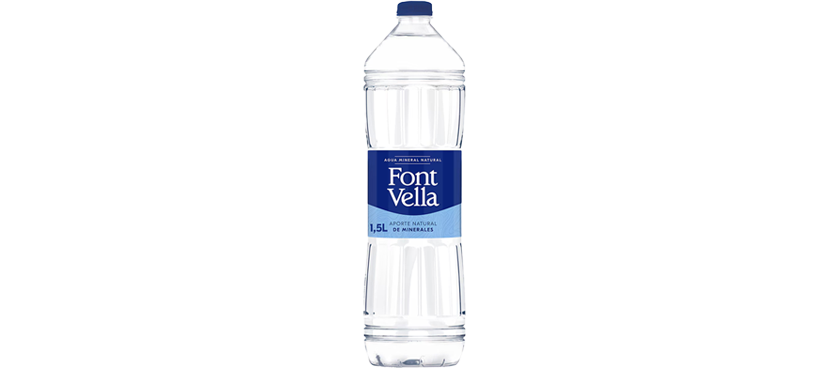 FONT VELLA agua mineral natural botella 1,5 l