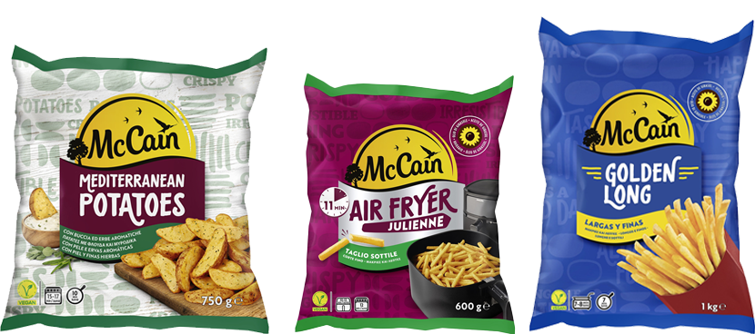 MC CAIN Patatas congeladas distintas variedades