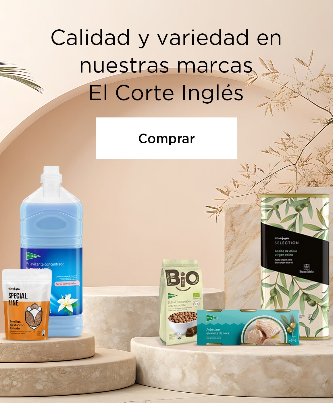 Calidad y variedad en nuestras marcas El Corte Inglés