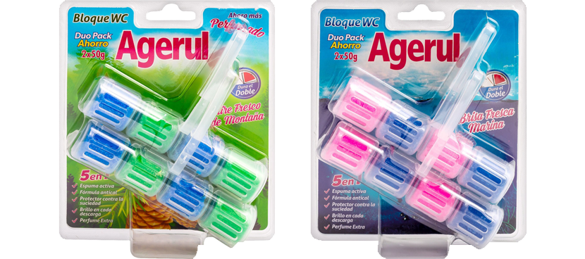 AGERUL Colgadores WC desinfectantes