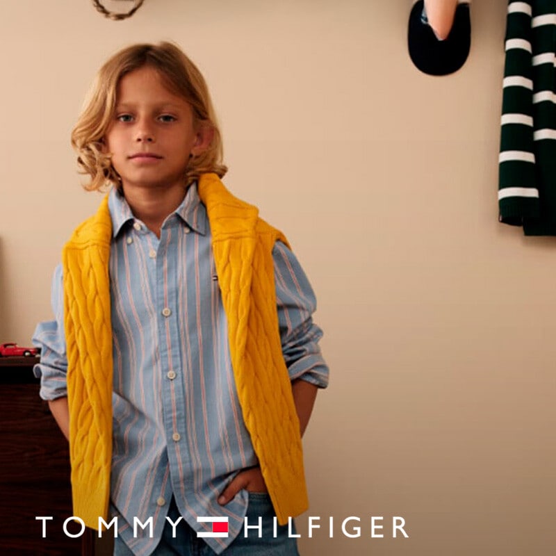 Aproveitar os Saldos até -50% na marca Tommy Hilfiger em Moda Infantil na loja online do El Corte Inglés
