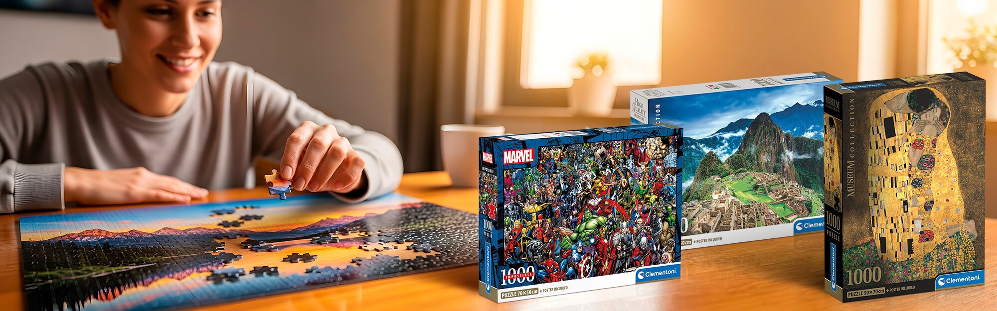 2x1 en puzzles de Clementoni a partir de 500 piezas