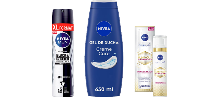 NIVEA Cuidado corporal distintas variedades y formatos