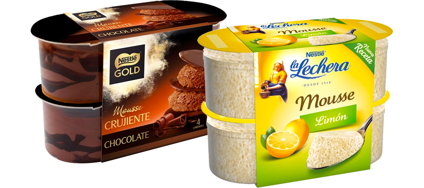 Mousses y cremas distintas variedades