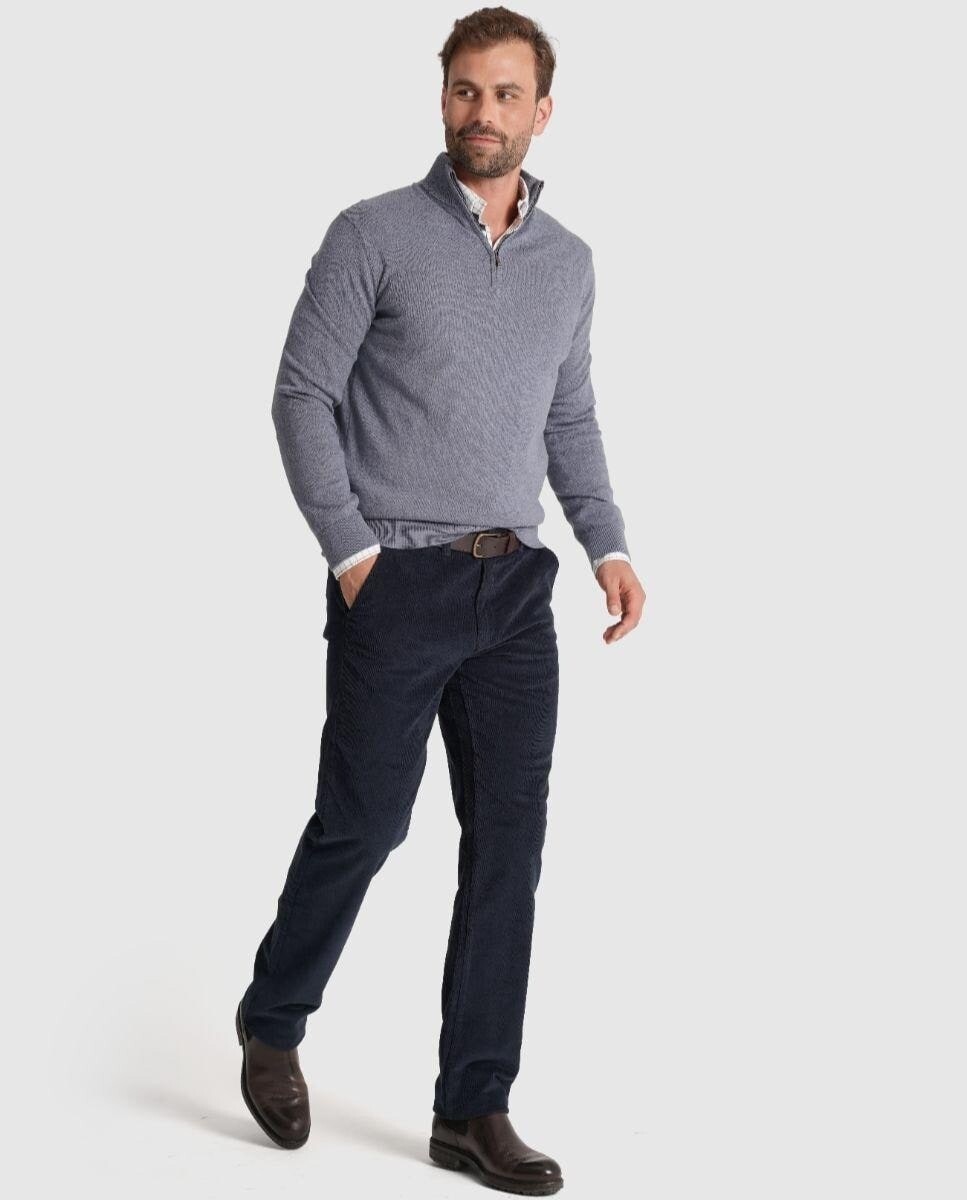 Imagem 0 de Camisola em Malha de Manga Comprida com Fecho Zip na Gola