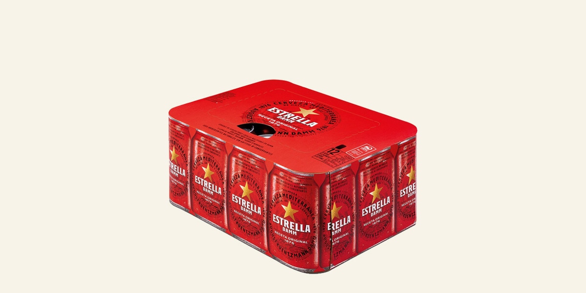 cerveza rubia mediterránea pack 12x33 cl ESTRELLA DAMM
