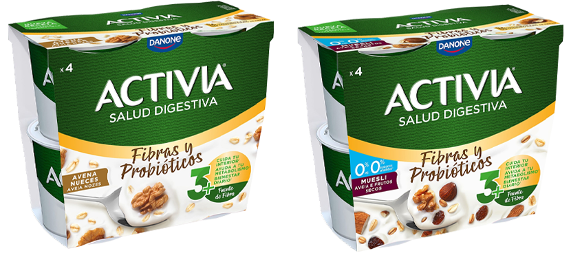 ACTIVIA Bífidus fibras y probióticos distintas variedades