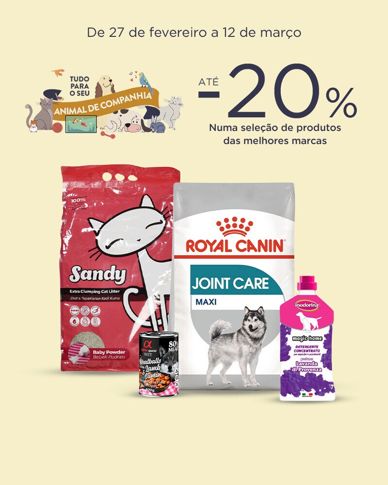 Tudo para o seu Animal de Companhia - 27 de fevereiro a 12 de março