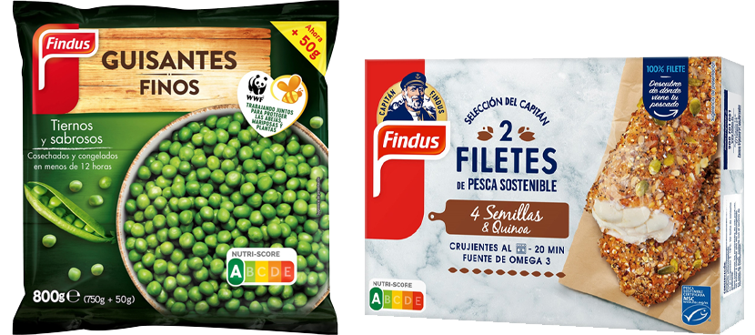 FINDUS Verduras y pescados congelados