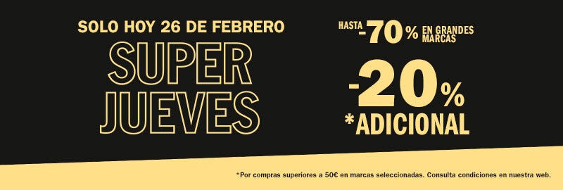 Superjueves -20% adicional