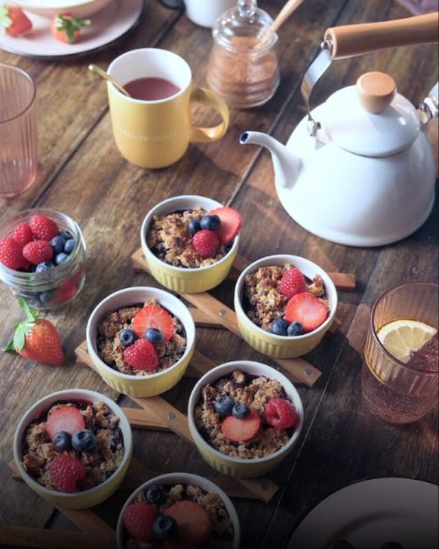 Crumble de frutos rojos