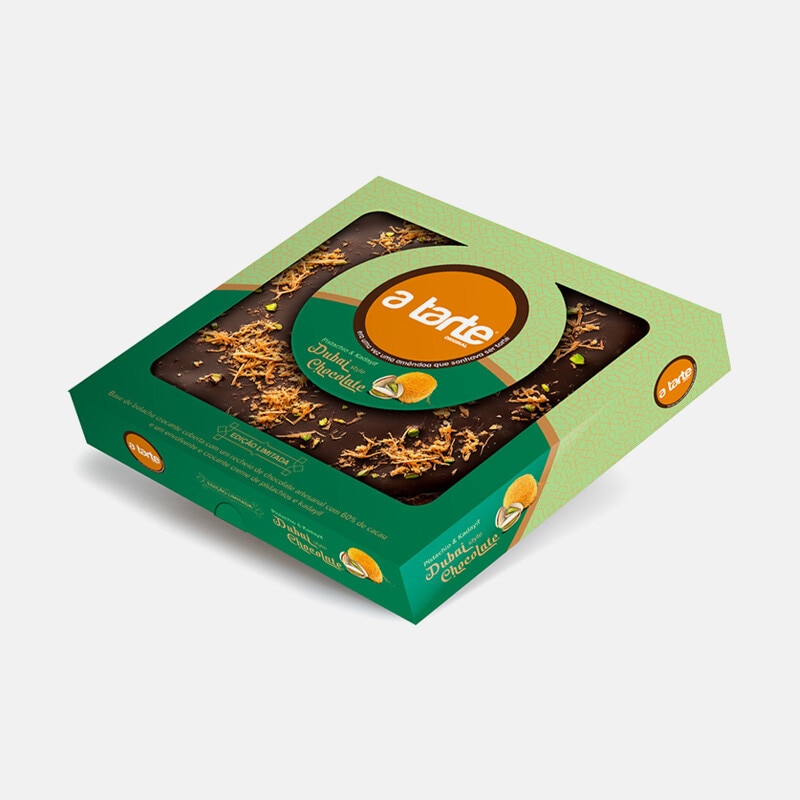 A Tarte Tarte de Pistachio Chocolate Dubai embalagem 350 g