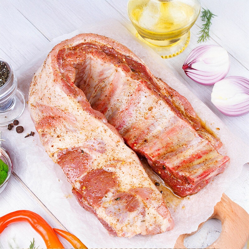 Tira de costilla adobada o al ajillo de cerdo ibérico Campovilla