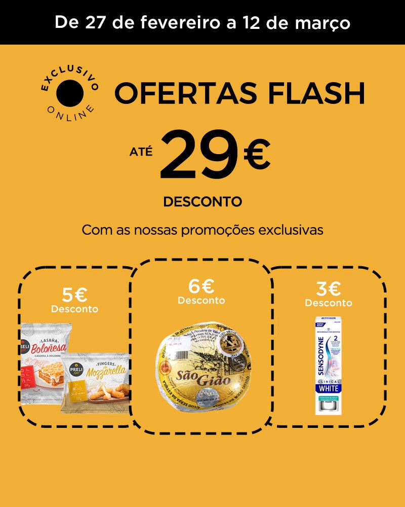 Ofertas Flash - 27 de fevereiro a 12 de março