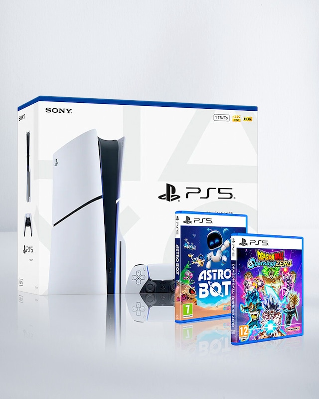PlayStation 5 + Dragon Ball Sparking Zero + Astro Bot