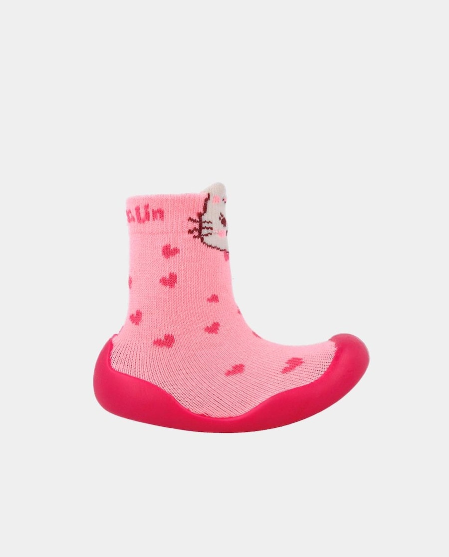 Imagem 0 de Sapatos de Bebé Respeitadores do Crescimento do Pé com Corações