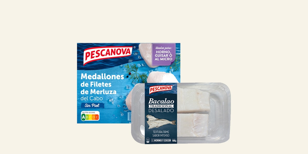 Cortes de merluza y bacalao PESCANOVA