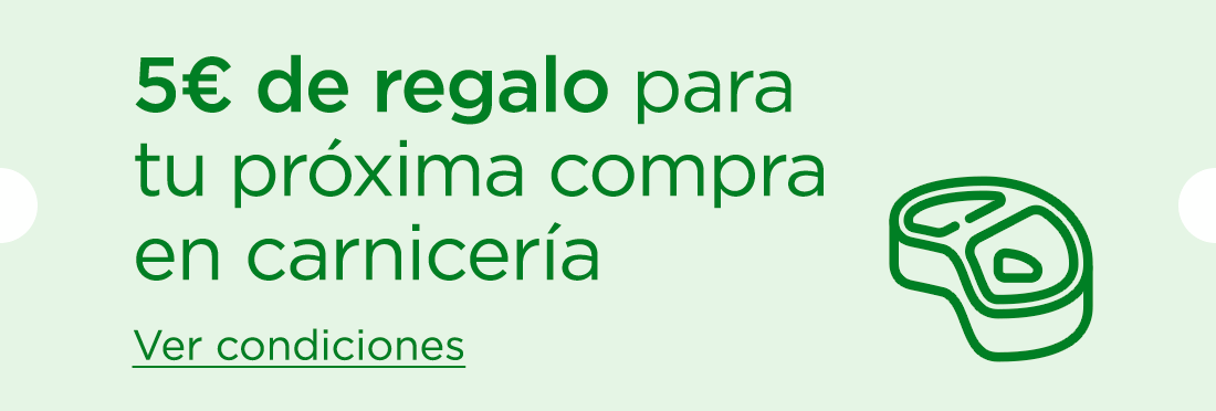 5€ de regalo en Carnicería
