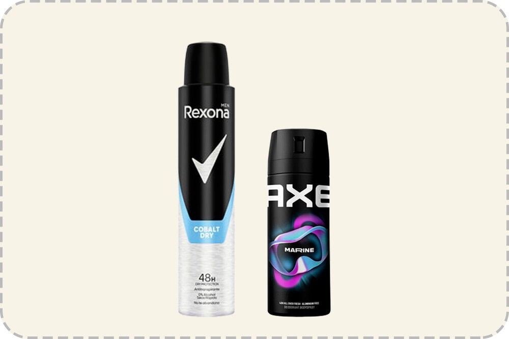 3€ de descuento por compra superior a 11€ en selección de desodorantes AXE Y REXONA. Introduce este código al finalizar tu pedido DTODESODORANTE. Exclusivo Online.
