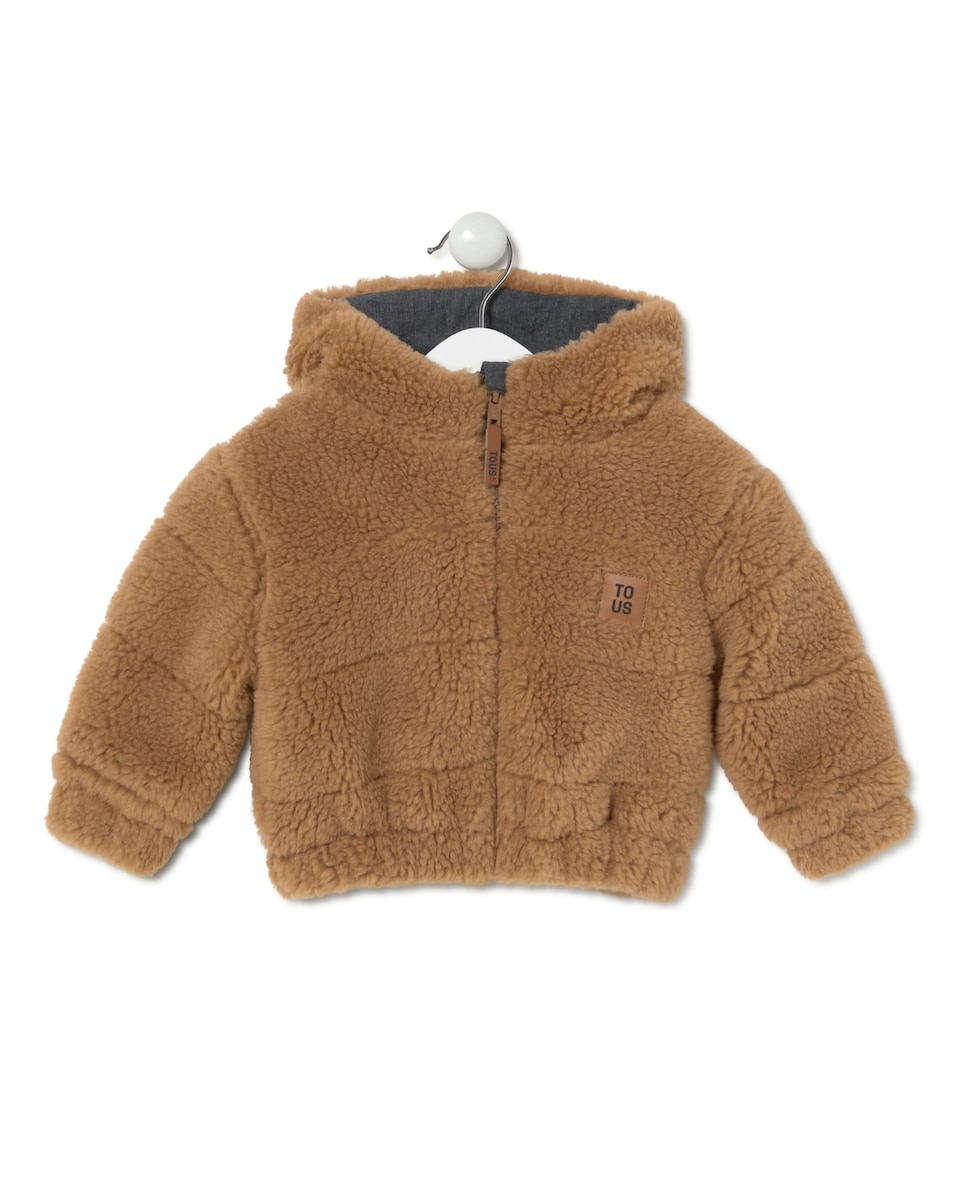 Imagem 0 de Sobretudo para Bebé com Capuz de Pelo de Ovelha