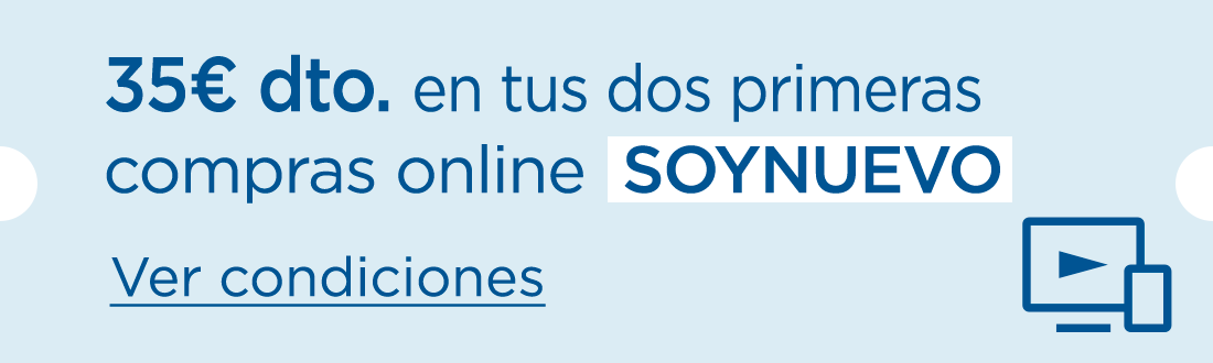 35€ dto. en tus 2 primeras compras online