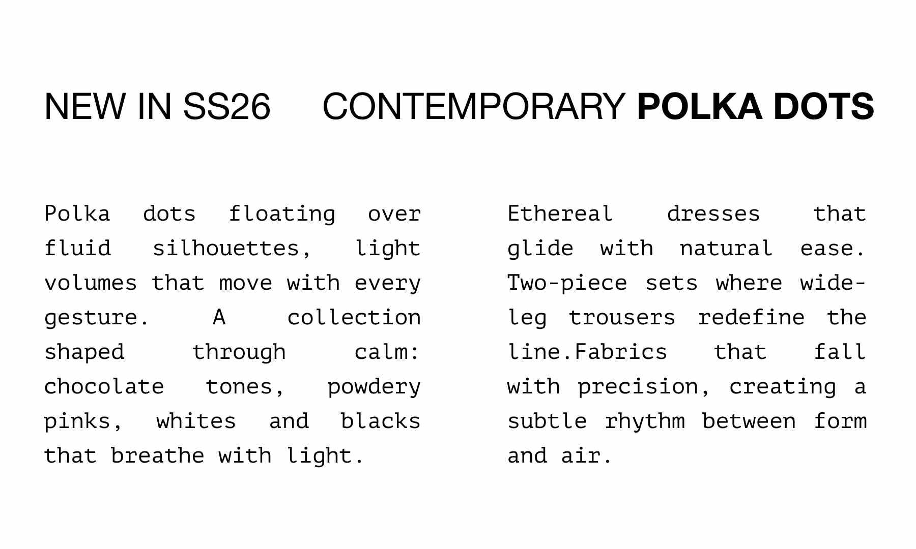 CONTEMPORARY POLKA DOTS