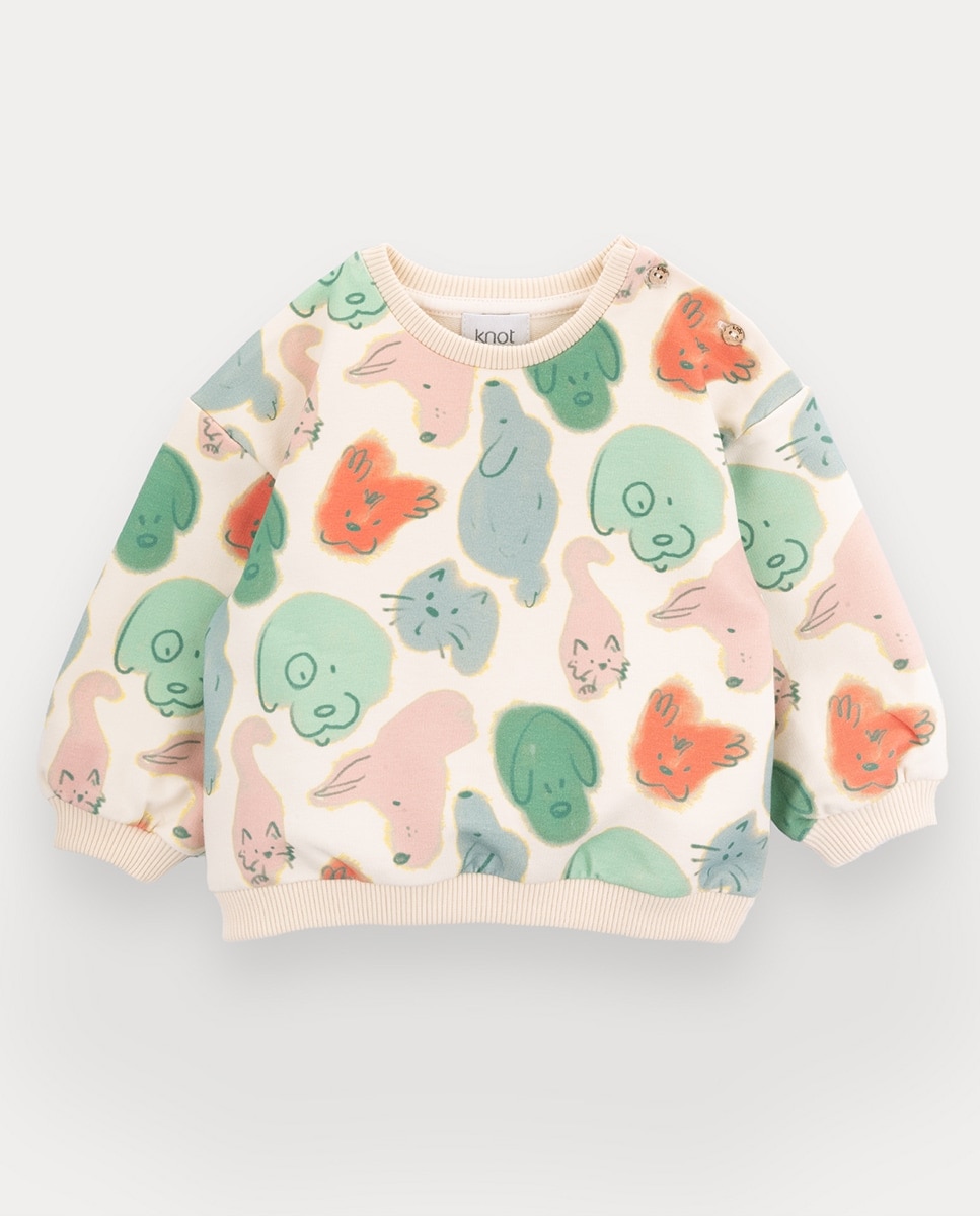 Imagem 0 de Sweatshirt Fur-ever Friends de criança em algodão