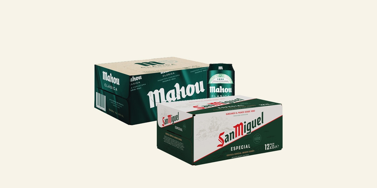 cerveza rubia 12x33 cl MULTIMARCA