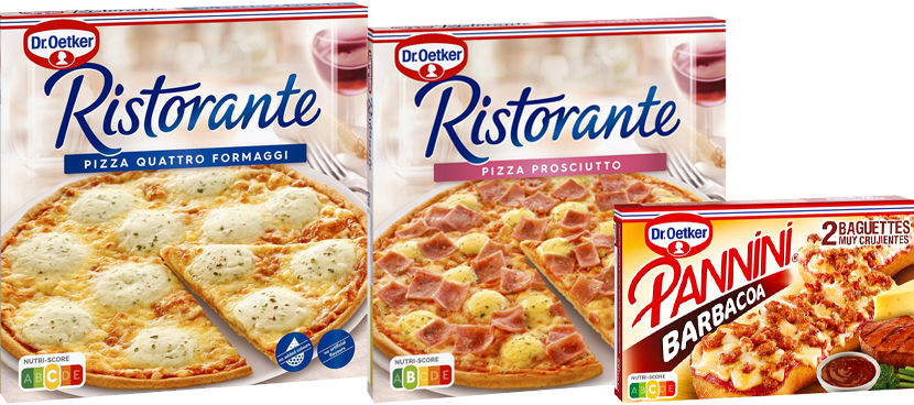 DR. OETKER Pizzas y panninis distintas variedades